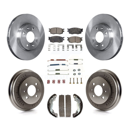 [Avant + Arrière] Kit de Disque et plaquette (semi-métallique) de frein pour 2006 Hyundai Accent Sedan To 09 30 05 K8F-102135