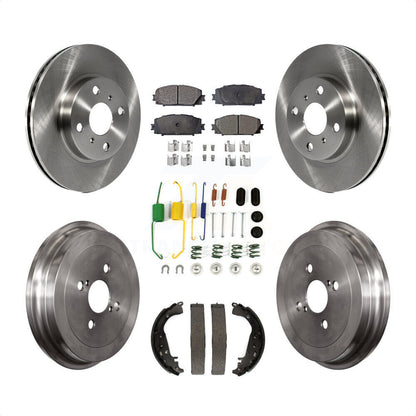 [Avant + Arrière] Kit de Disque et plaquette (semi-métallique) de frein pour Toyota Yaris K8F-102137 par Transit Auto