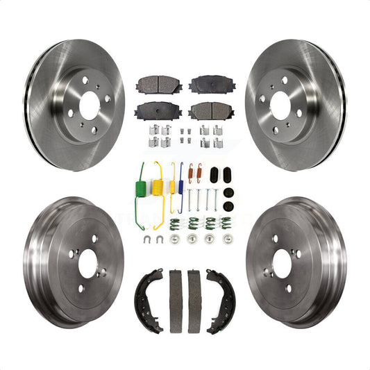 [Avant + Arrière] Kit de Disque et plaquette (semi-métallique) de frein pour Toyota Yaris K8F-102137 par Transit Auto