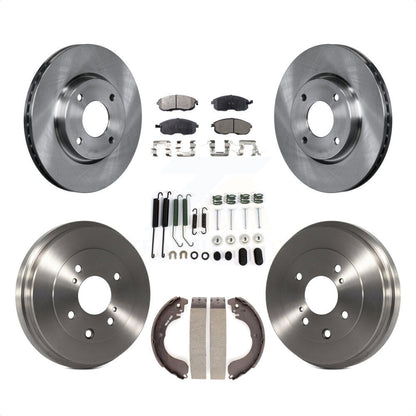 [Avant + Arrière] Kit de Disque et plaquette (semi-métallique) de frein pour Nissan Sentra Versa Cube K8F-102140 par Transit Auto
