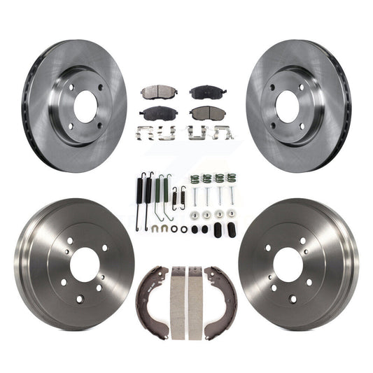[Avant + Arrière] Kit de Disque et plaquette (semi-métallique) de frein pour Nissan Sentra Versa Cube K8F-102140