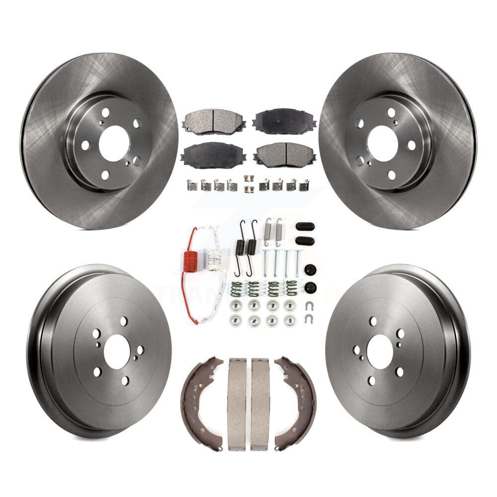 [Avant + Arrière] Kit de Disque et plaquette (semi-métallique) de frein pour Toyota Corolla K8F-102141