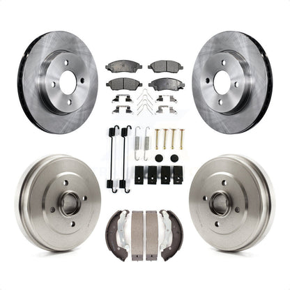 [Avant + Arrière] Kit de Disque et plaquette (semi-métallique) de frein pour Nissan Versa Note Micra K8F-102148 par Transit Auto