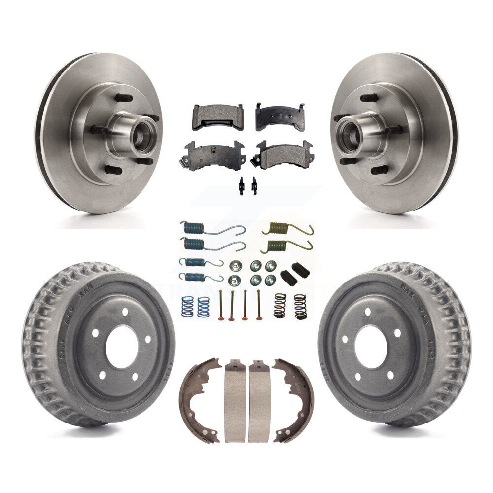 [Avant + Arrière] Kit de Disque et plaquette (semi-métallique) de frein pour Chevrolet S10 Camaro Pontiac Monte Carlo GMC Firebird Blazer El Camino Buick Regal S15 Oldsmobile Cutlass Supreme K8F-102152