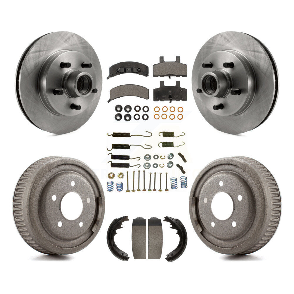 [Avant + Arrière] Kit de Disque et plaquette (semi-métallique) de frein pour 1995-1997 GMC Yukon RWD avec GAS engine avec 11" Diameter K8F-102155
