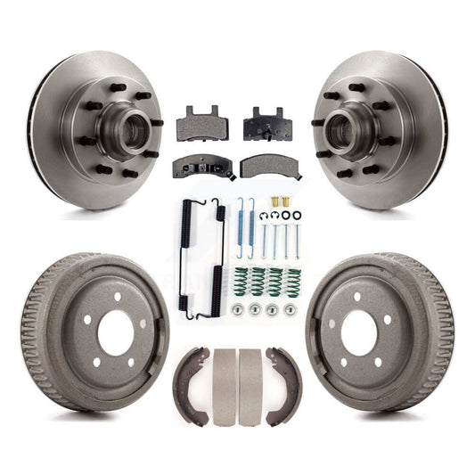 [Avant + Arrière] Kit de Disque et plaquette (semi-métallique) de frein pour 1995-1997 GMC Yukon RWD avec DIESEL engine avec 10" Diameter K8F-102159