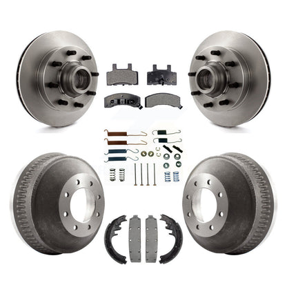 [Avant + Arrière] Kit de Disque et plaquette (semi-métallique) de frein pour 1998-1999 Chevrolet C1500 Suburban DIESEL engine avec 13" Diameter K8F-102160