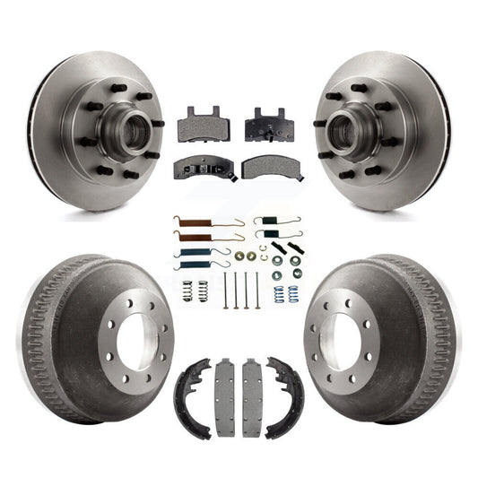 [Avant + Arrière] Kit de Disque et plaquette (semi-métallique) de frein pour 1998-1999 Chevrolet C1500 Suburban DIESEL engine avec 13" Diameter K8F-102160