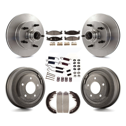[Avant + Arrière] Kit de Disque et plaquette (semi-métallique) de frein pour Ford F-150 E-150 Econoline K8F-102164