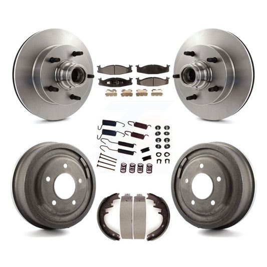 [Avant + Arrière] Kit de Disque et plaquette (semi-métallique) de frein pour Ford F-150 E-150 Econoline K8F-102164