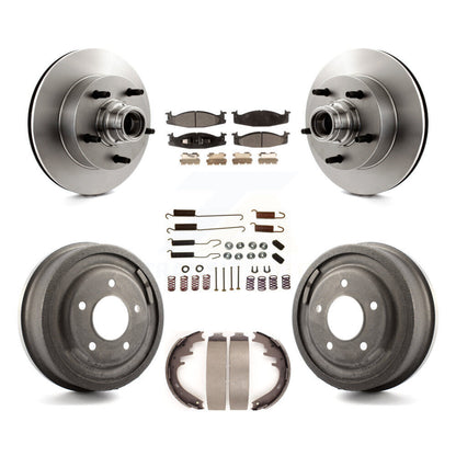 [Avant + Arrière] Kit de Disque et plaquette (semi-métallique) de frein pour 1997-1999 Ford E-150 Econoline Club Wagon K8F-102168