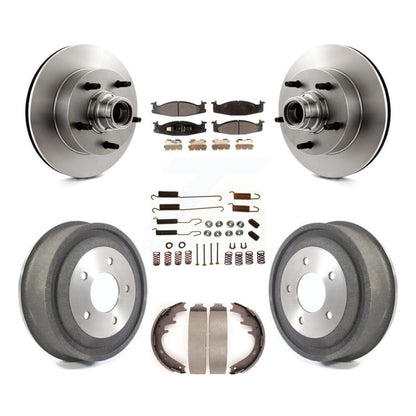 [Avant + Arrière] Kit de Disque et plaquette (semi-métallique) de frein pour Ford E-150 Econoline Club Wagon K8F-102169