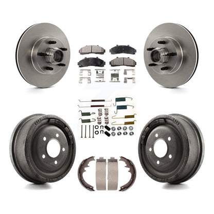 [Avant + Arrière] Kit de Disque et plaquette (semi-métallique) de frein pour Ford Ranger avec 10" Diameter K8F-102174