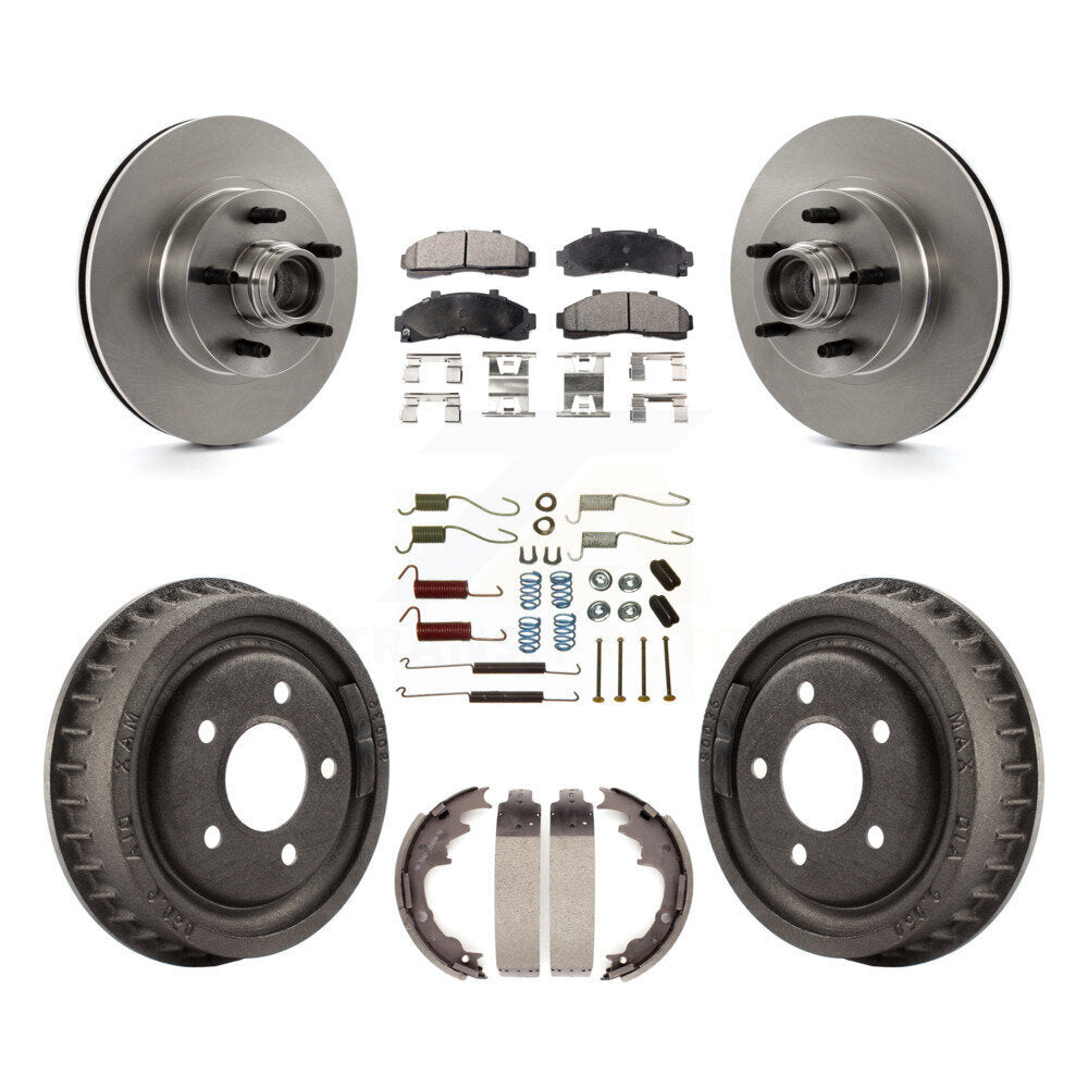 [Avant + Arrière] Kit de Disque et plaquette (semi-métallique) de frein pour Ford Ranger avec 9" Diameter K8F-102176