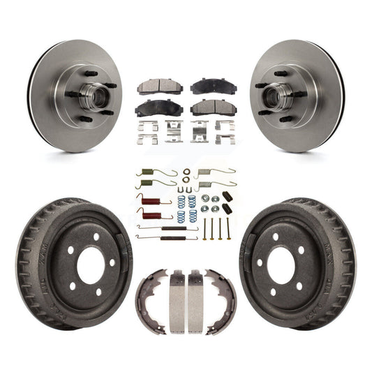 [Avant + Arrière] Kit de Disque et plaquette (semi-métallique) de frein pour Ford Ranger avec 9" Diameter K8F-102176