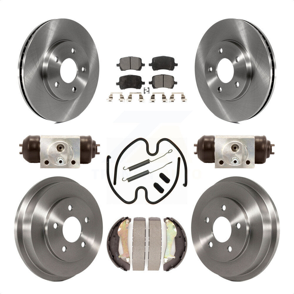 [Avant + Arrière] Kit de Disque et plaquette (semi-métallique) de frein pour 2009 Chevrolet HHR LT Panel LS K8F-102193 par Transit Auto