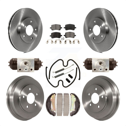 [Avant + Arrière] Kit de Disque et plaquette (semi-métallique) de frein pour 2009 Chevrolet HHR LT Panel LS K8F-102193 par Transit Auto