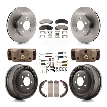 [Avant + Arrière] Kit de Disque et plaquette (semi-métallique) de frein pour Ford Ranger Mazda B3000 B4000 avec 10" Diameter 4WD K8F-102194