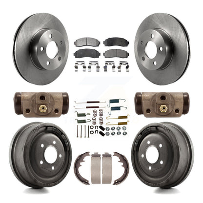 [Avant + Arrière] Kit de Disque et plaquette (semi-métallique) de frein pour Ford Ranger Mazda B4000 avec 10" Diameter K8F-102195