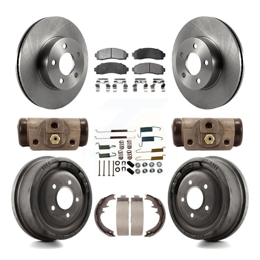 [Avant + Arrière] Kit de Disque et plaquette (semi-métallique) de frein pour Ford Ranger Mazda B4000 avec 10" Diameter K8F-102195