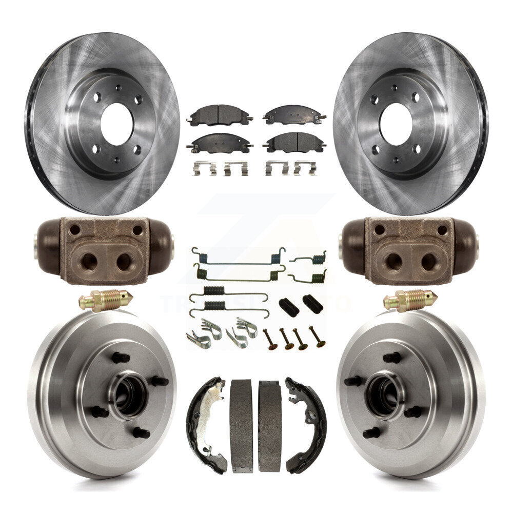 [Avant + Arrière] Kit de Disque et plaquette (semi-métallique) de frein pour Ford Focus K8F-102198