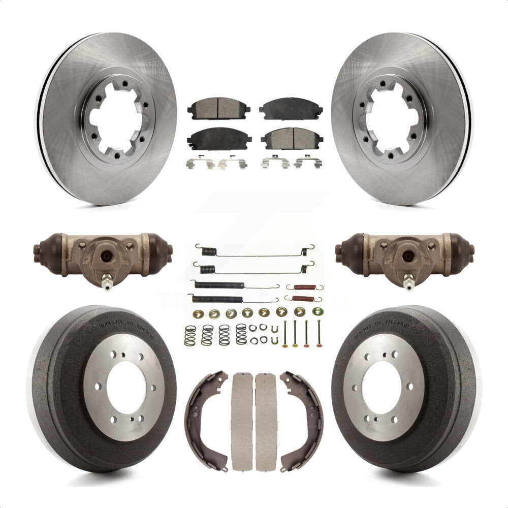 [Avant + Arrière] Kit de Disque et plaquette (semi-métallique) de frein pour Nissan Pathfinder Infiniti QX4 INFINITI K8F-102209 par Transit Auto