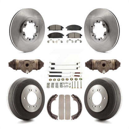 [Avant + Arrière] Kit de Disque et plaquette (semi-métallique) de frein pour Nissan Pathfinder Infiniti QX4 INFINITI K8F-102209 par Transit Auto