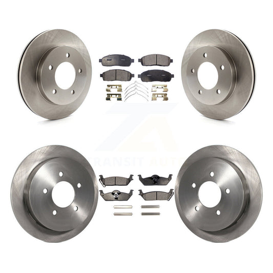 [Avant + Arrière] Kit de Disque et plaquette (semi-métallique) de frein pour 2004 Ford F-150 4WD avec 5 Lug Wheels 11th Digit Of Vin Is C K8F-102230