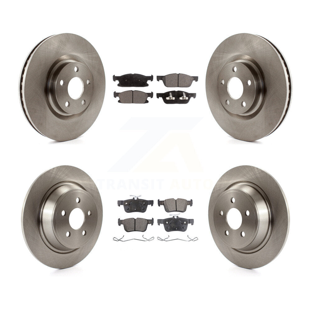 [Avant + Arrière] Kit de Disque et plaquette (semi-métallique) de frein pour Ford Edge K8F-102232