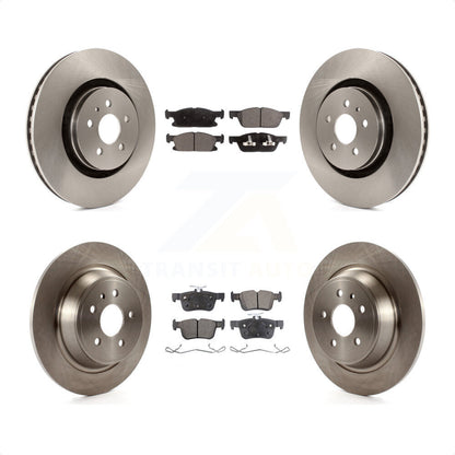 [Avant + Arrière] Kit de Disque et plaquette (semi-métallique) de frein pour 2017 Lincoln MKX avec 14mm Wheel Lugs K8F-102233 par Transit Auto