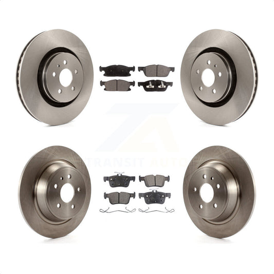 [Avant + Arrière] Kit de Disque et plaquette (semi-métallique) de frein pour 2017 Lincoln MKX avec 14mm Wheel Lugs K8F-102233 par Transit Auto