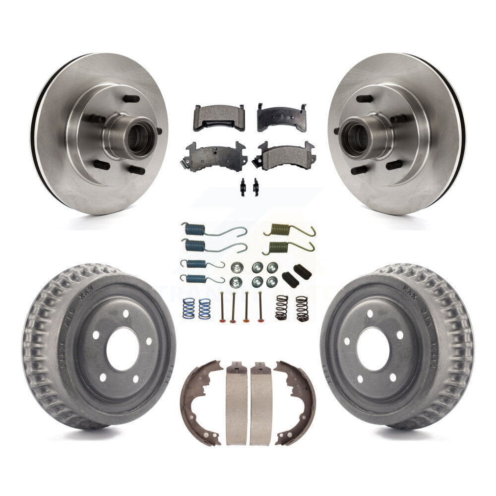 [Avant + Arrière] Kit de Disque et plaquette (semi-métallique) de frein pour 1991 GMC Sonoma Chevrolet S10 Blazer S15 Jimmy avec ABS Tone Ring RWD K8F-102256