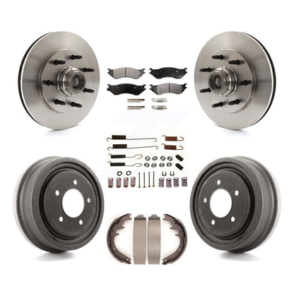 [Avant + Arrière] Kit de Disque et plaquette (semi-métallique) de frein pour 1999 Ford F-150 RWD avec 7 Lug Wheels K8F-102257