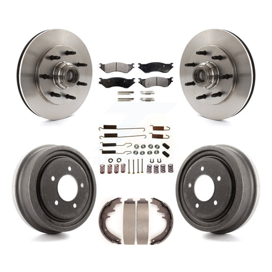 [Avant + Arrière] Kit de Disque et plaquette (semi-métallique) de frein pour 1999 Ford F-150 RWD avec 7 Lug Wheels K8F-102257
