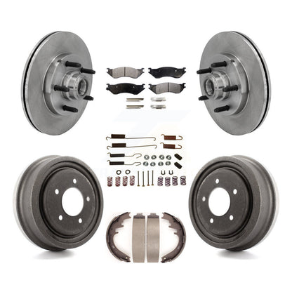 [Avant + Arrière] Kit de Disque et plaquette (semi-métallique) de frein pour 1999-2001 Ford F-150 RWD avec 5 Lug Wheels K8F-102258