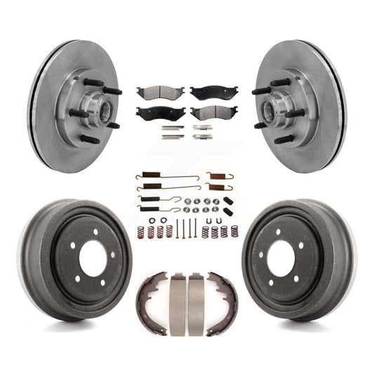 [Avant + Arrière] Kit de Disque et plaquette (semi-métallique) de frein pour 1999-2001 Ford F-150 RWD avec 5 Lug Wheels K8F-102258
