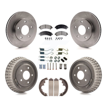 [Avant + Arrière] Kit de Disque et plaquette (semi-métallique) de frein pour 1997 Chevrolet Blazer GMC Jimmy 4WD avec rear brakes K8F-102259