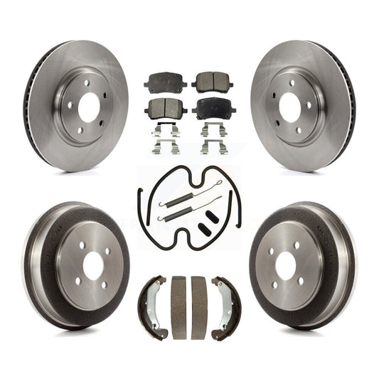 [Avant + Arrière] Kit de Disque et plaquette (semi-métallique) de frein pour 2006 Pontiac Pursuit avec Brakes K8F-102268