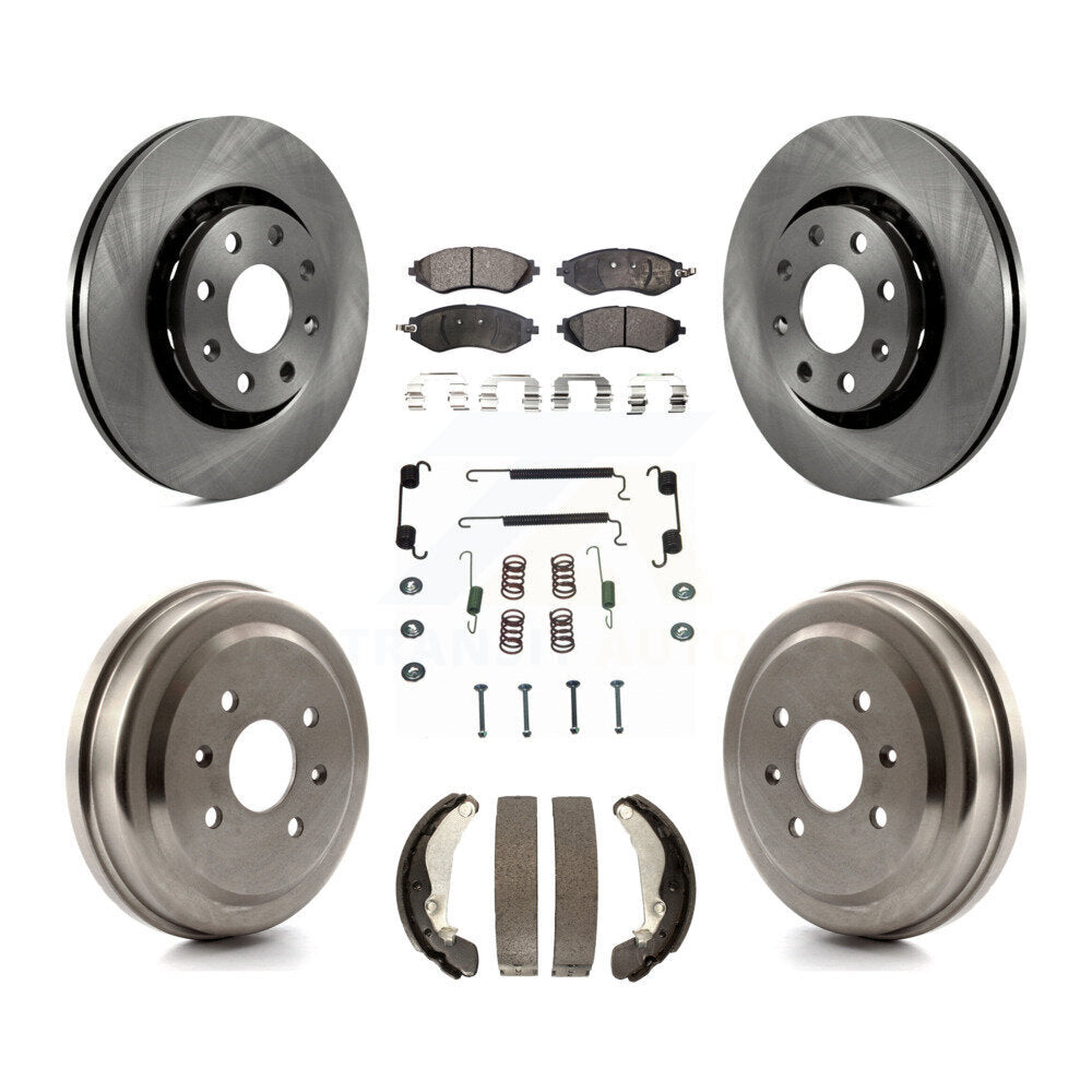 [Avant + Arrière] Kit de Disque et plaquette (semi-métallique) de frein pour Chevrolet Aveo Spark Aveo5 Pontiac G3 Suzuki Wave Wave5 Swift+ K8F-102271