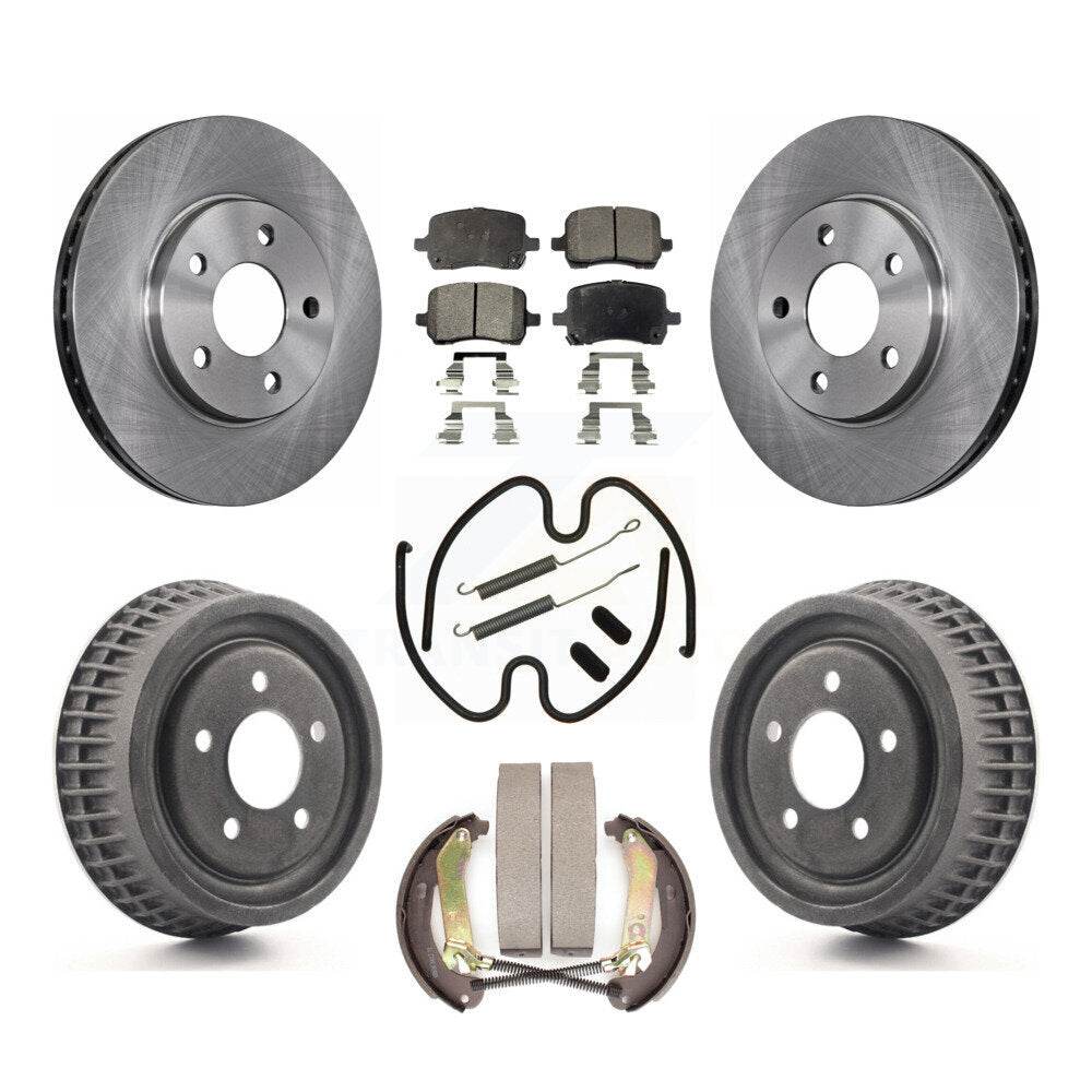 [Avant + Arrière] Kit de Disque et plaquette (semi-métallique) de frein pour 2004 Chevrolet Malibu rear brakes avec 276mm Diameter Rotor K8F-102272