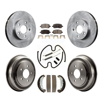 [Avant + Arrière] Kit de Disque et plaquette (semi-métallique) de frein pour 2007 Chevrolet Cobalt LT LTZ LS avec 5 Lug Wheels K8F-102277