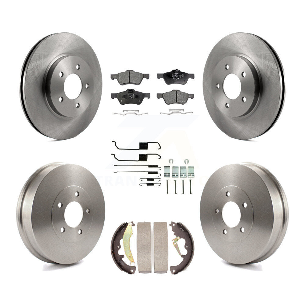 [Avant + Arrière] Kit de Disque et plaquette (semi-métallique) de frein pour 2007 Ford Escape Mercury Mariner From 01/08/07 rear brakes K8F-102287