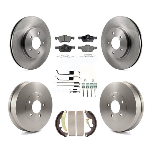 [Avant + Arrière] Kit de Disque et plaquette (semi-métallique) de frein pour 2007 Ford Escape Mercury Mariner From 01/08/07 rear brakes K8F-102287