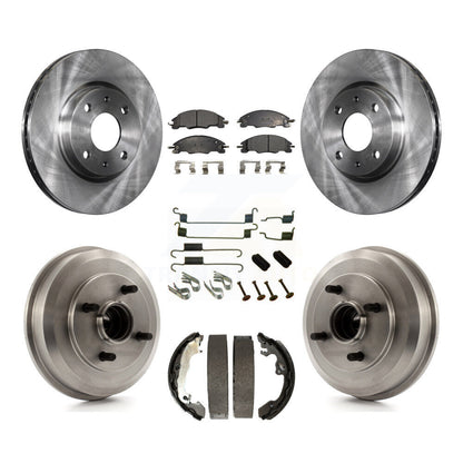 [Avant + Arrière] Kit de Disque et plaquette (semi-métallique) de frein pour 2008 Ford Focus Wheel Bearing Includes K8F-102290