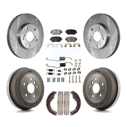 [Avant + Arrière] Kit de Disque et plaquette (semi-métallique) de frein pour 2005 Toyota Camry Base LE Vehicles Manufactured In USA K8F-102314 par Transit Auto