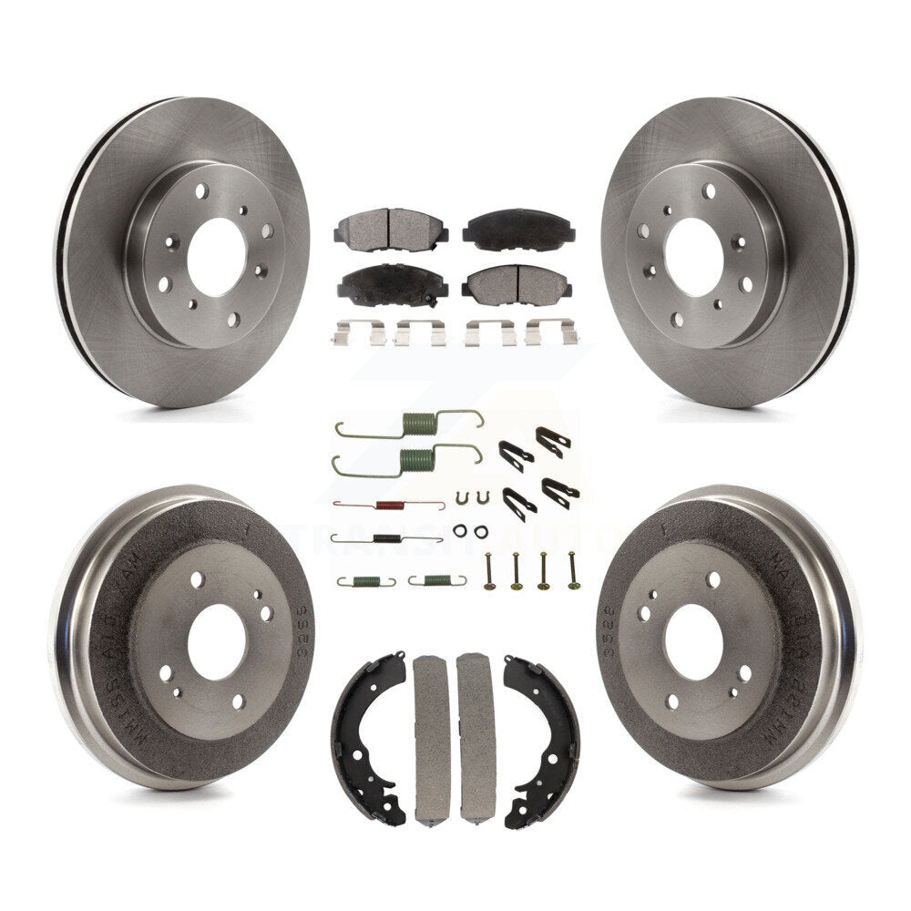 [Avant + Arrière] Kit de Disque et plaquette (semi-métallique) de frein pour Honda Accord K8F-102316