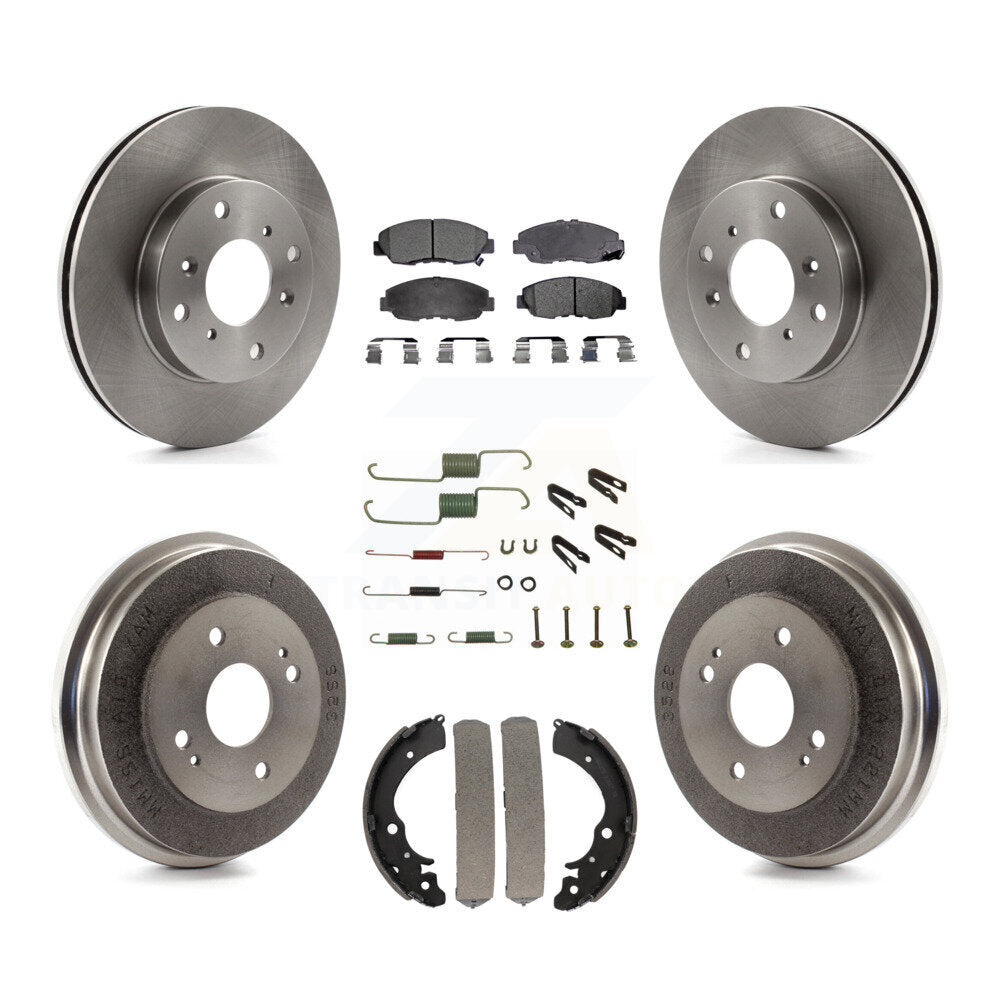 [Avant + Arrière] Kit de Disque et plaquette (semi-métallique) de frein pour Honda Accord K8F-102317