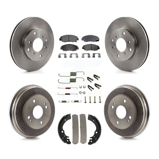 [Avant + Arrière] Kit de Disque et plaquette (semi-métallique) de frein pour Honda Accord K8F-102317