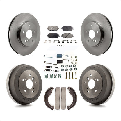 [Avant + Arrière] Kit de Disque et plaquette (semi-métallique) de frein pour 2005 Toyota Camry SE XLE Vehicles Manufactured In USA K8F-102326 par Transit Auto