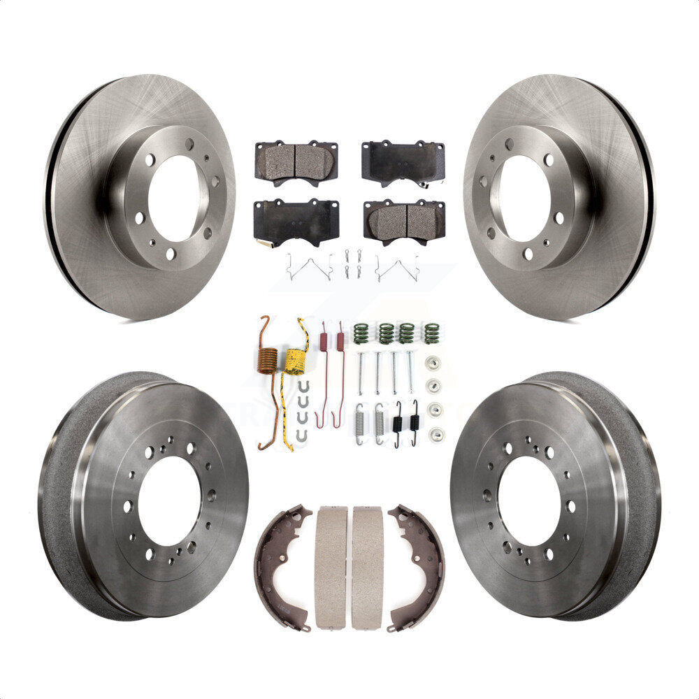 [Avant + Arrière] Kit de Disque et plaquette (semi-métallique) de frein pour Toyota Tacoma K8F-102337 par Transit Auto
